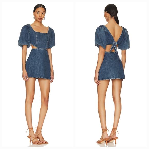 Show Me Your MuMu Dresses & Skirts - Show Me Your Mumu City Cut Out Dress in Deep End